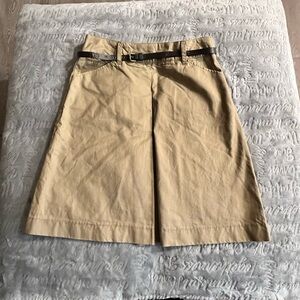 Mng by mango Women  A-line skirt tan color